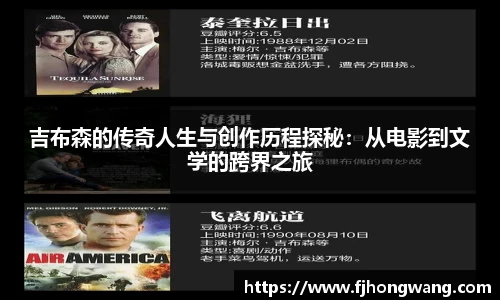 吉布森的传奇人生与创作历程探秘：从电影到文学的跨界之旅